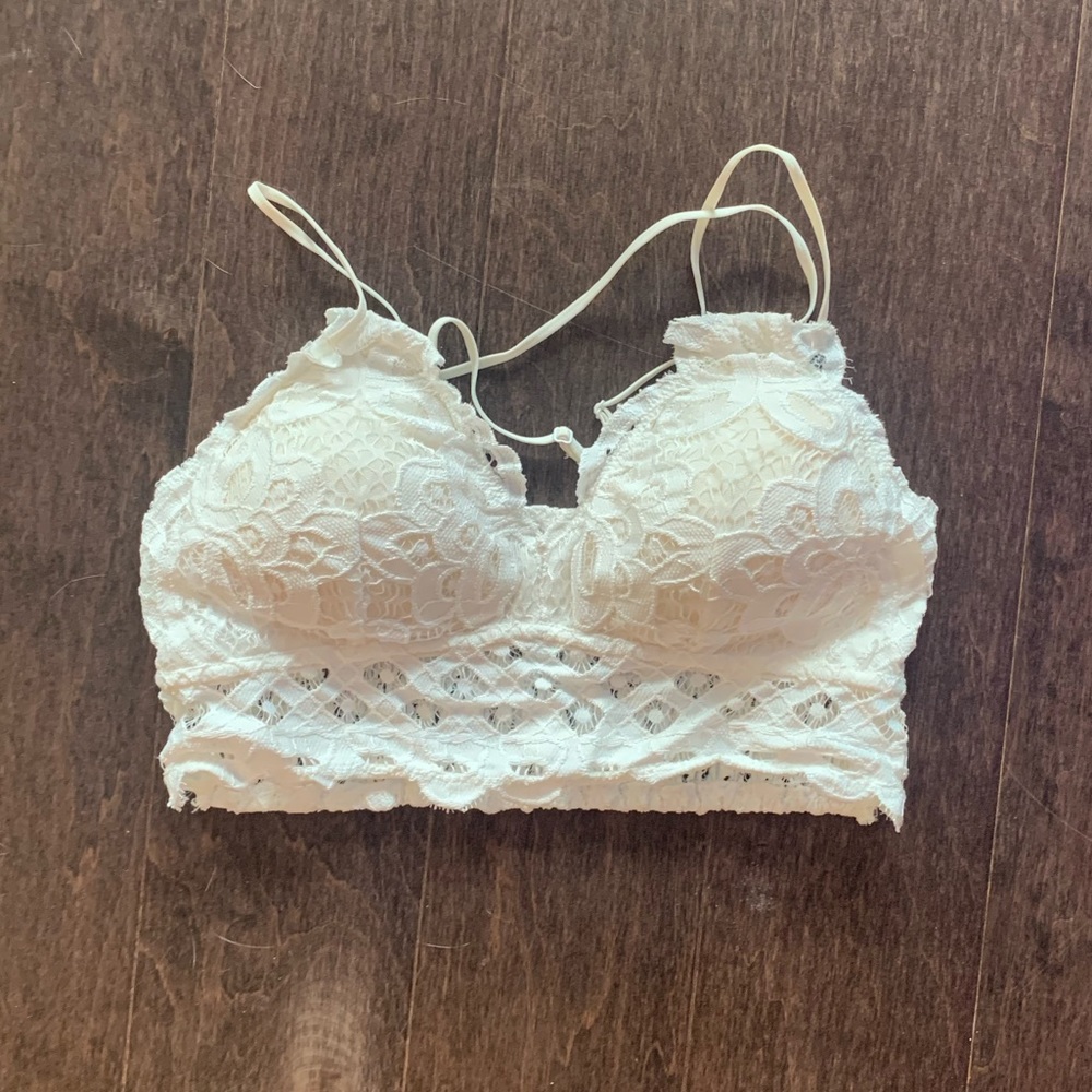 Ivory lace bralette